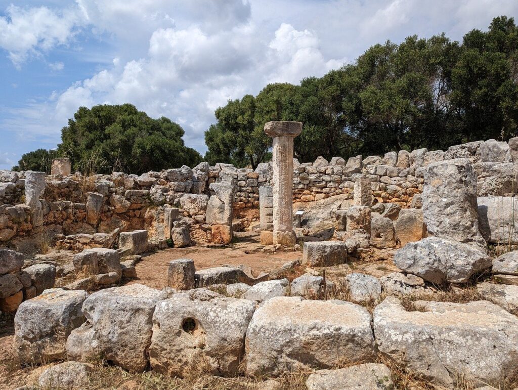 Restos arqueológicos en Menorca 